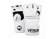 Venum 10648 Перчатки Venum Impact MMA Gloves - Skintex Leather - White фото